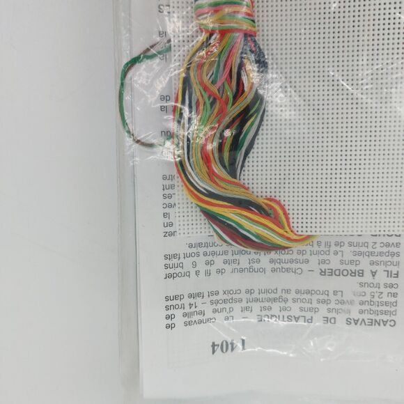 Design Works Plastic Canvas 6 Ornament Kit Opened Package 14 Ct Snowman Holiday - Picture 10 of 11